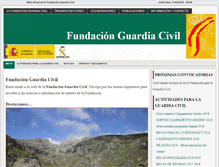 Tablet Screenshot of fundacionguardiacivil.es